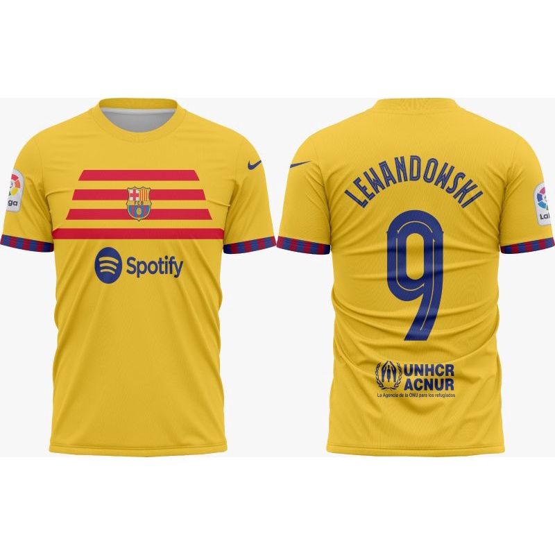 Jual Jersey Barcelona 4th 2023 Fullprint (Gratis Nama Dan Nomor ...