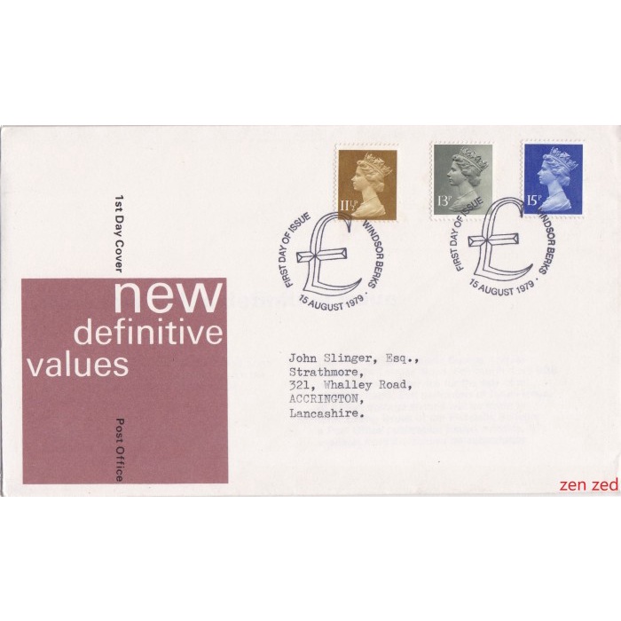 

A831 Prangko Inggris FDC 1979 Queen Elizabeth II 1 Pcs