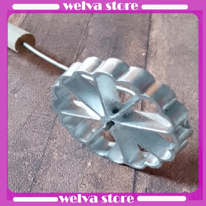 Cetakan Kembang Goyang Seroja Jumbo Alumunium