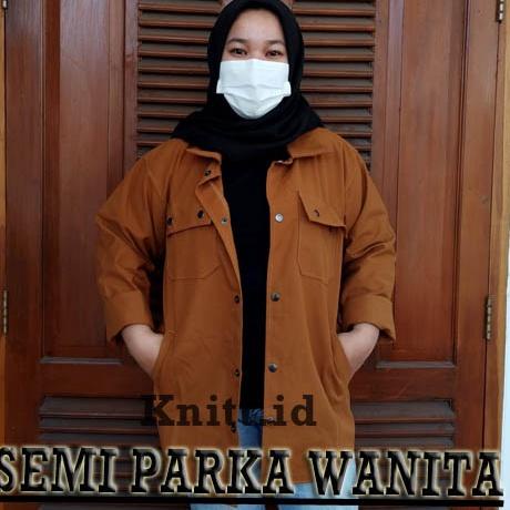 Jaket Semi Parka Wanita Spesial Promo Size (M-L-XL) - Trucker Jacket - Jaket Parka Wanita ▪ AMP.27Ja