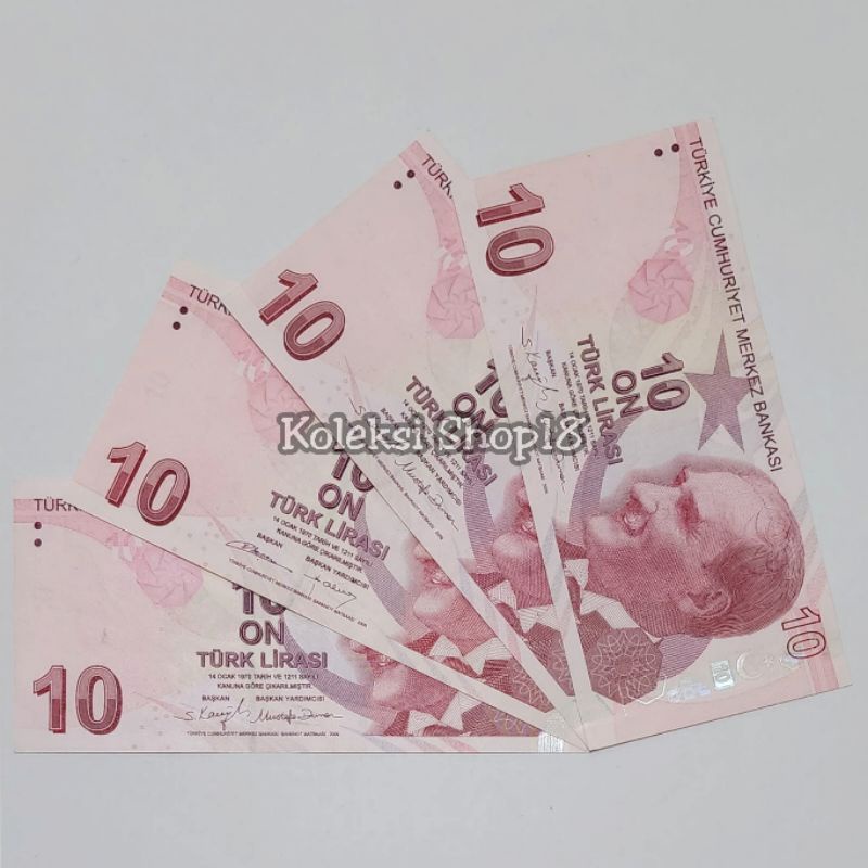 Koleksi Lira Turki Pecahan 10 Lira