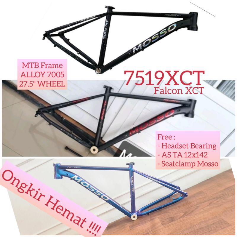 Frame MTB MOSSO 7519XCT rangka sepeda MTB moso 7519 xct Material Bahan Alloy Alumunium Superlite Diameter roda 27.5 inch