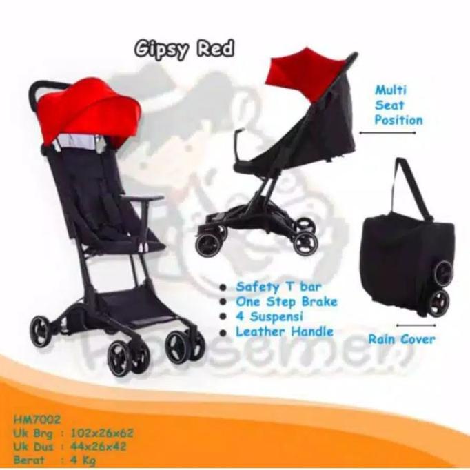 PROMO STROLLER CABIN SIZE NEW BORN GIPSY HORSEMEN HM-7002