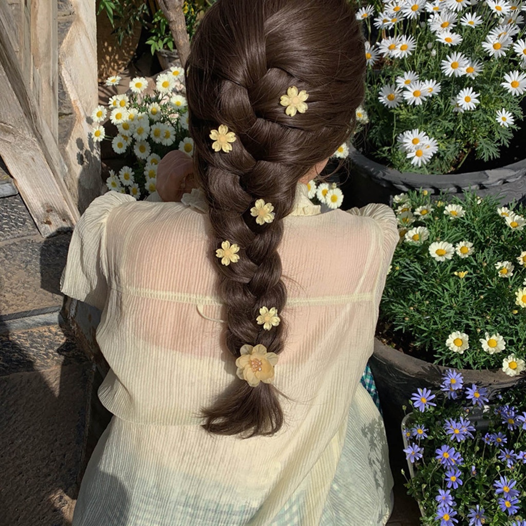 5pcs/set Bunga Sakura Lucu Cakar Rambut Kecil Suasana Manis Cakar Kepiting Jepit Rambut Klip Styling Aksesoris Rambut Fashion