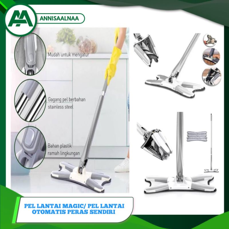 ALAT PEL LANTAI FLEXIBLE PERAS/ SUPER MOP/ Alat Pel Magic Peras