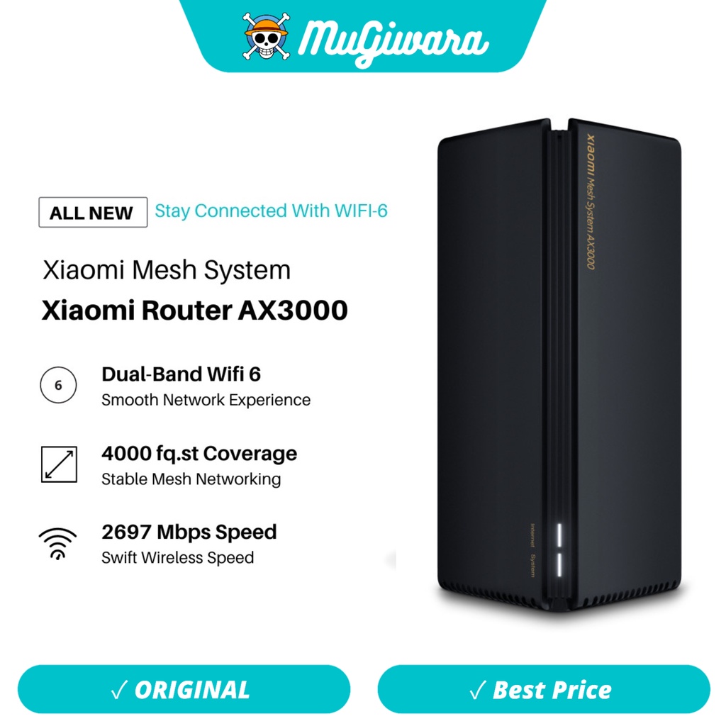 Mi Mesh System AX3000 Router Wi-Fi 6 Dual Band 2976Mbps