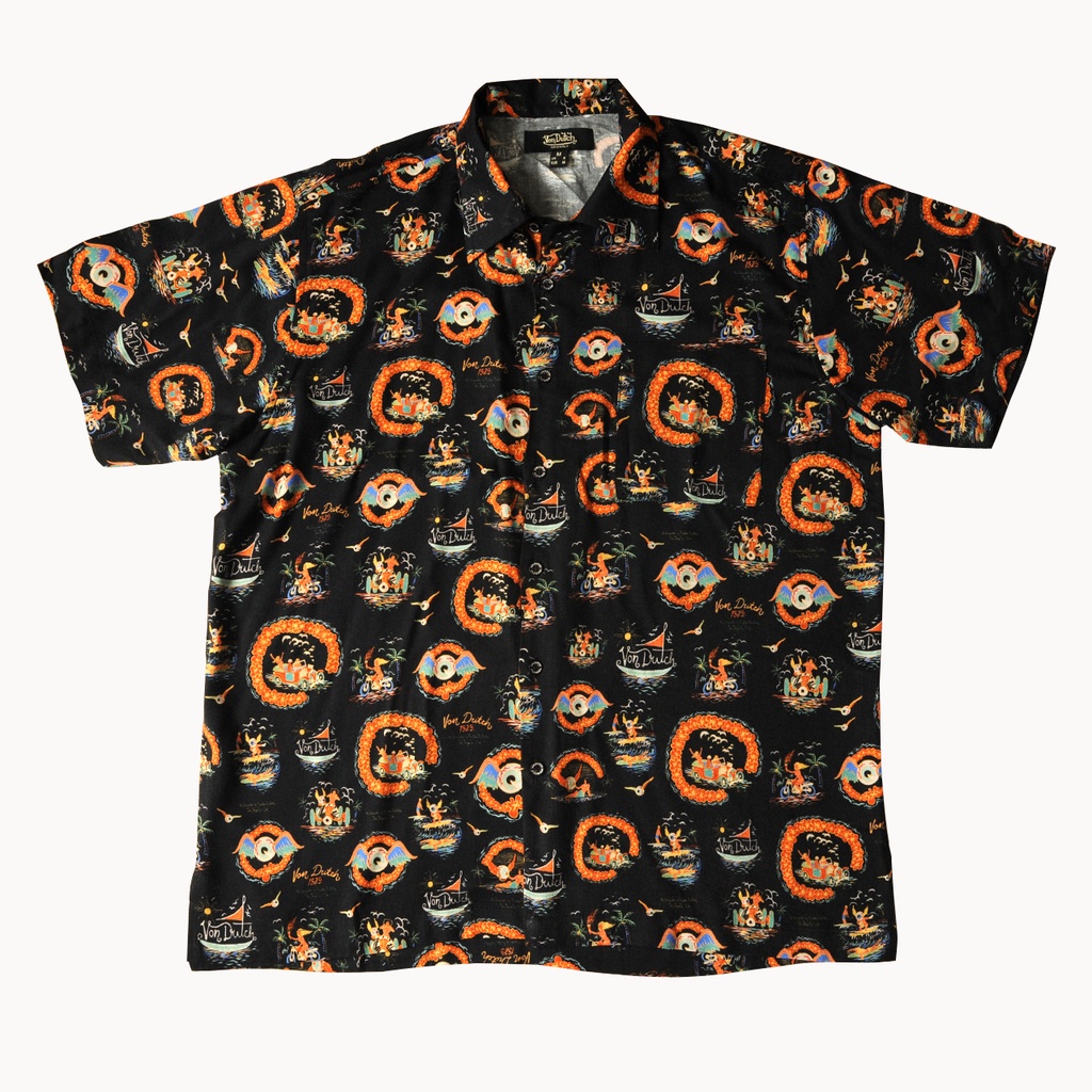 Von Dutch Print Shirt 0743 Black