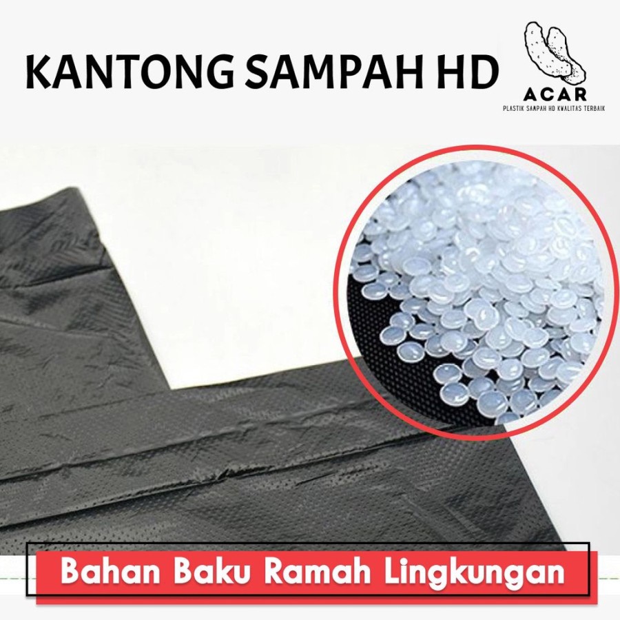 Kantong Plastik Sampah Hitam HDPE 60x100 / 90x120 / 100x120