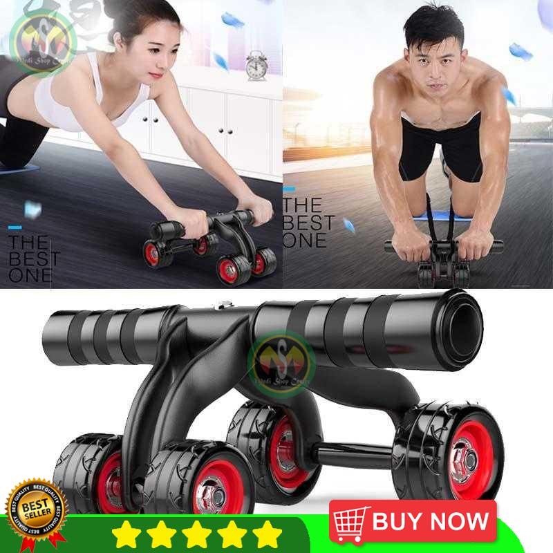 VKTECH Power Wheel Alat Fitness Roller Pengecil Perut menjadi Six Pack / Alat Olahraga Perut