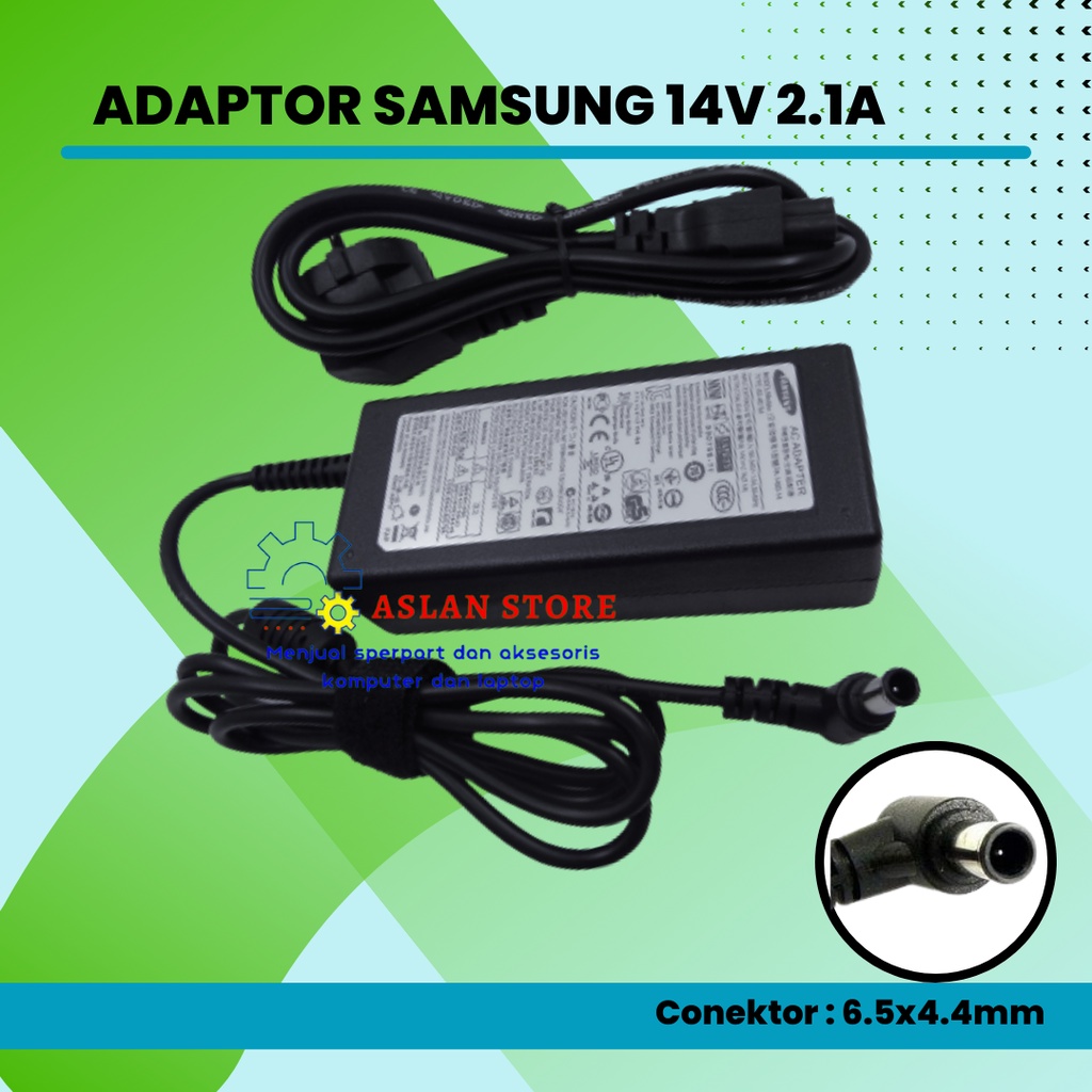 Adaptor Samsung LCD LED TV Monitor Samsung 14V 2.1A Plus kabel power