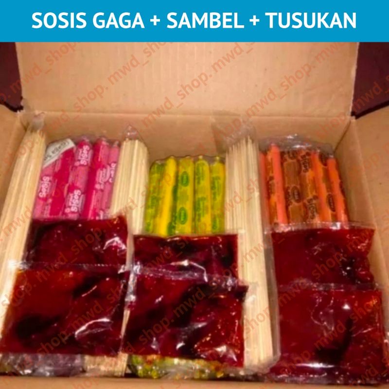 

SOSIS GAGA + SAMBEL + TUSUKAN