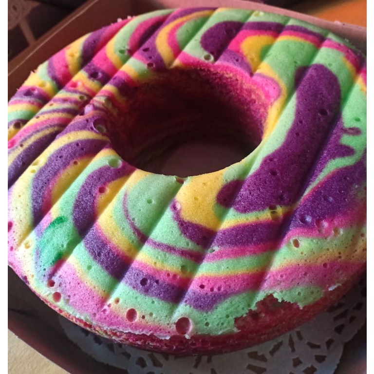 

Marble cake pelangi