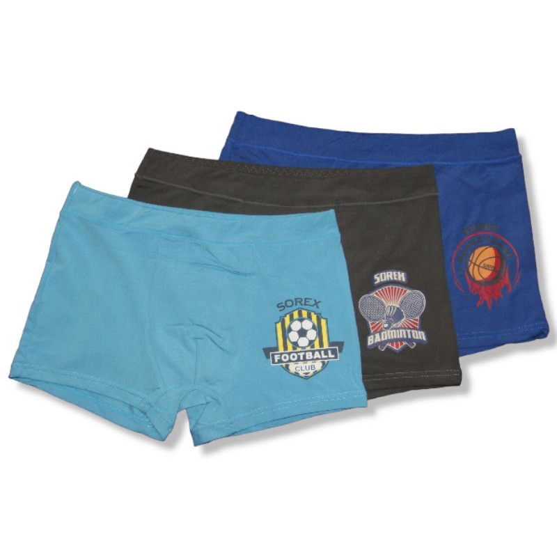 Boxer Sorex TM750-1 Super Soft Boxer Anak Laki-laki (3Pcs)