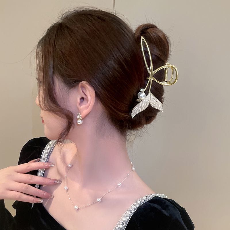 Jepit Rambut Korea Jedai Wanita Elegan Premium Putri Duyung Motif Baru Import