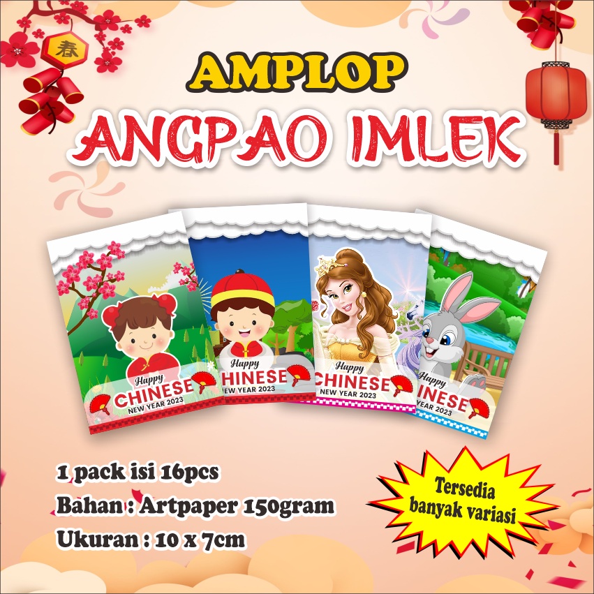 

Angpao Imlek China 2023 Angpau Rabbit Shio Kelinci