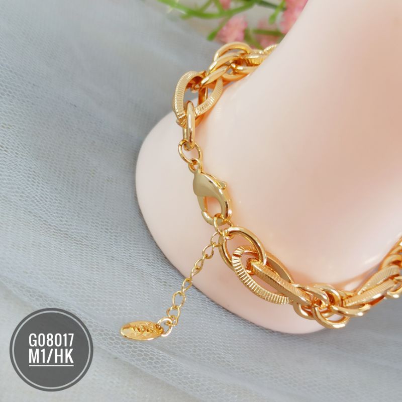 Gelang tangan yaxiya rantai gold mewah G08017