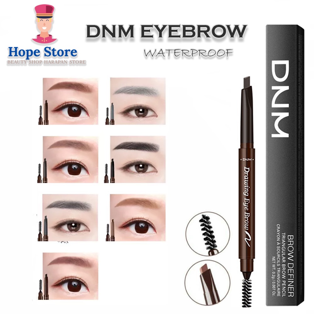 HOPE STORE - Eyebrow &amp; Eyeliner Drawing 2IN1 Original Pen Pencil Alis Anti Air dan Tahan Lama