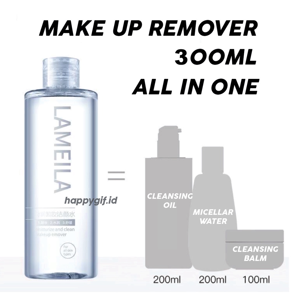 LAMEILA Make Up Remover 300ml Pembersih Makeup Cleansing LA027 3027