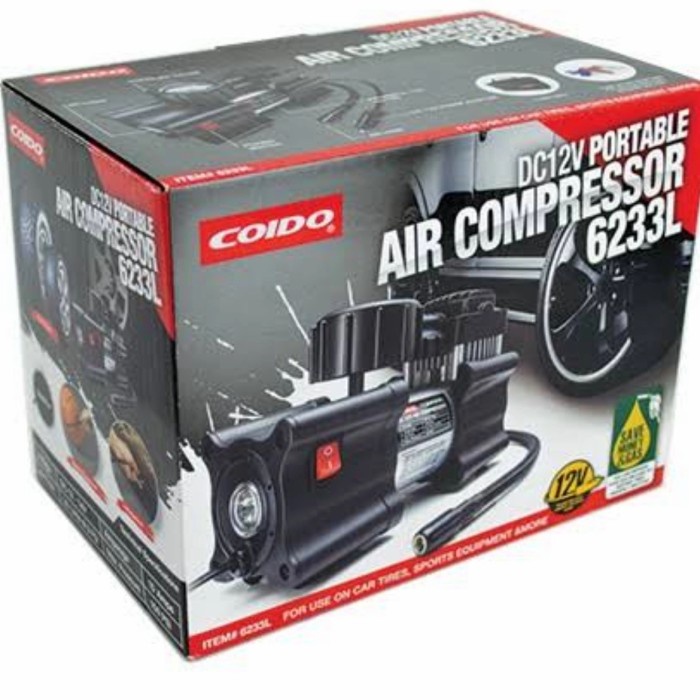 POMPA BAN PORTABLE COMPRESSOR COIDO 6233L 150PSI 12V. ORIGINAL
