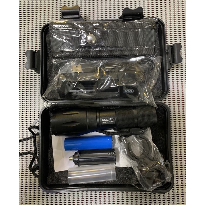 Penerangan Senter Led Cahaya Kuning Tactical Cree Xml-T6 8000 Lumens Pn2