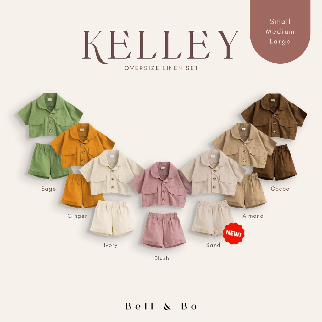 BELL AND BO KELLEY SET SETELAN FASHION ANAK UNISEX 1-3 Tahun