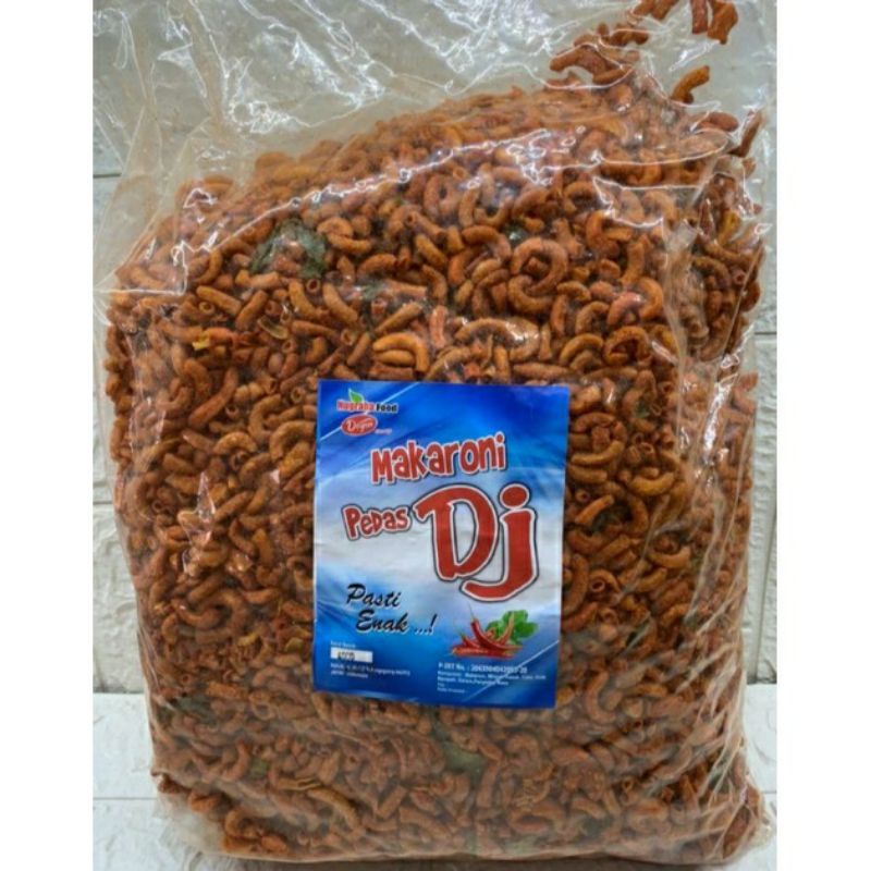 

Makaroni Pedas Daun Jeruk Bentuk Spiral dan Sepat Kemasan Usaha 4kg