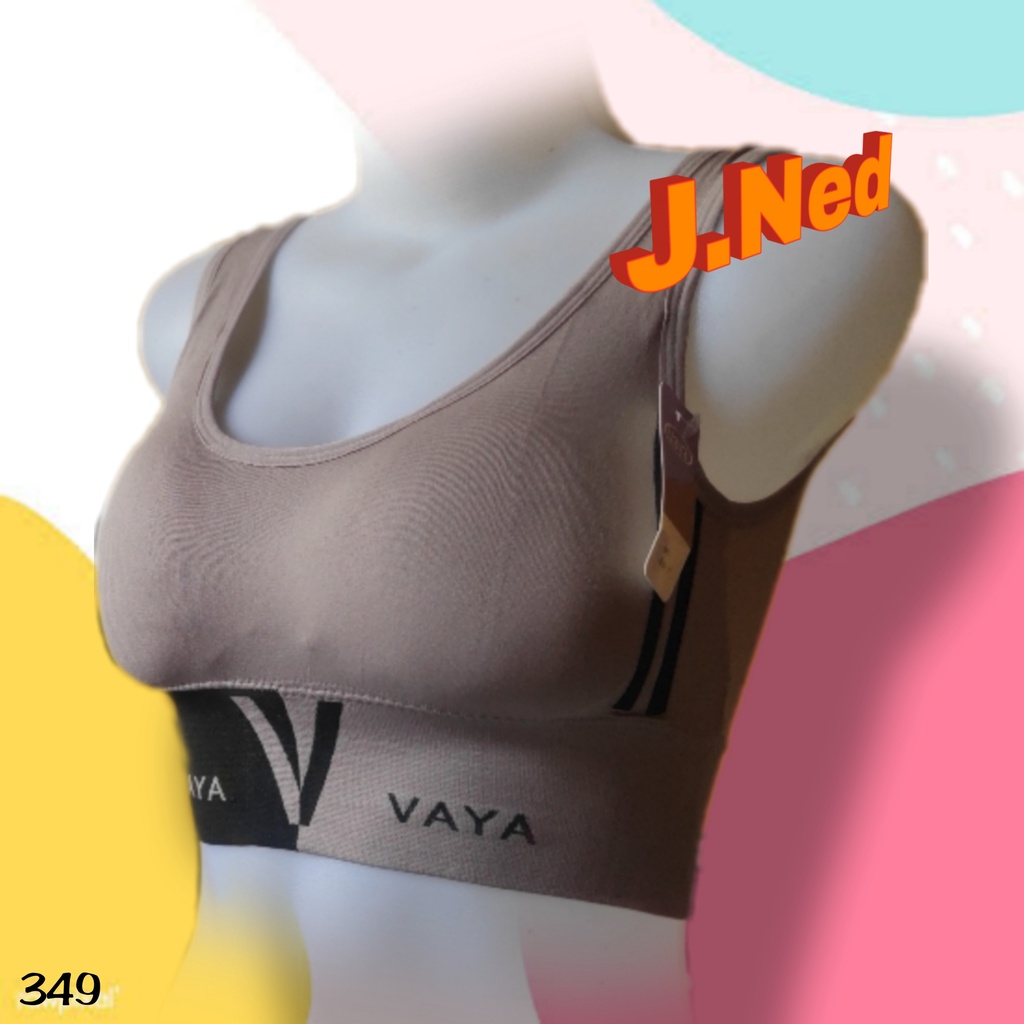 J349 SPORT BRA VAYA BUSA TANPA KAWAT CUP SEDANG 32 - 40 SPORT BRA VAYA