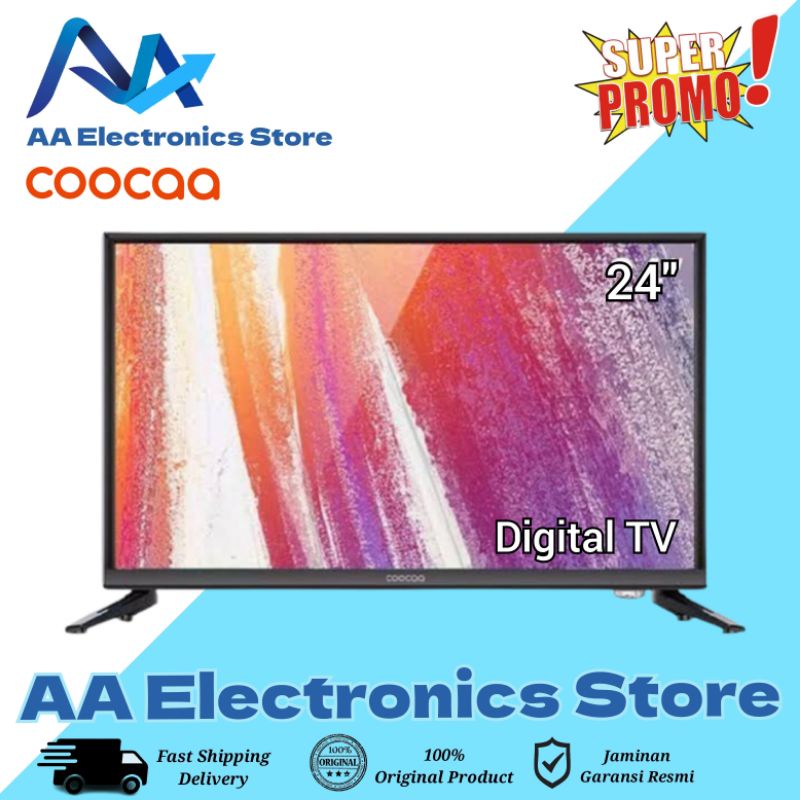 COOCAA 24CTD2000 LED TV 24 INCH DIGITAL TV HDMI USB MOVIE