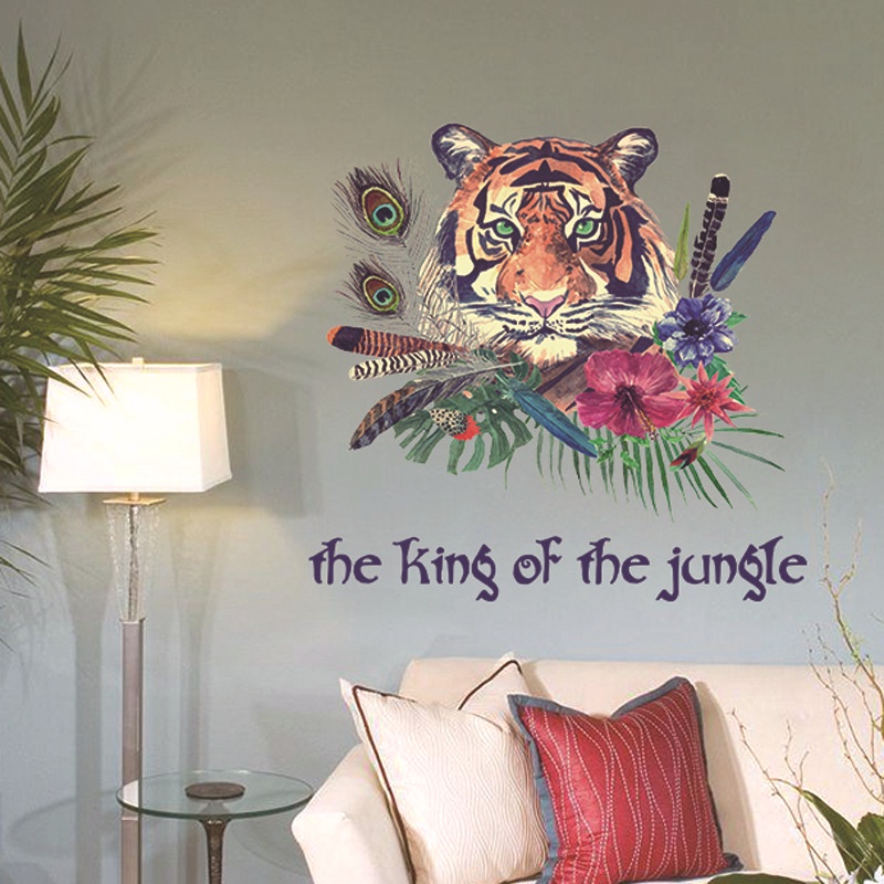 ❤ IJN ❤ Wallsticker Animal Tiger / Wallsticker Hewan Macan