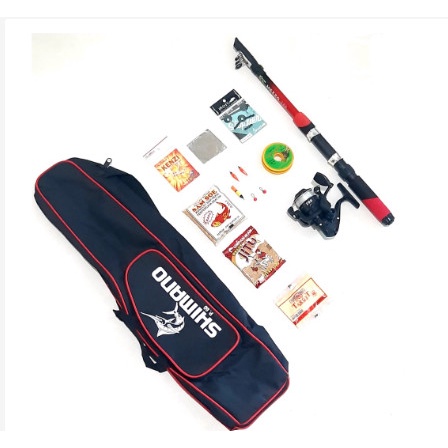 Pancing 1 Set Alat Pancing 5Bb Komplit Joran Reel Tas Senar Kaiil Pelampung