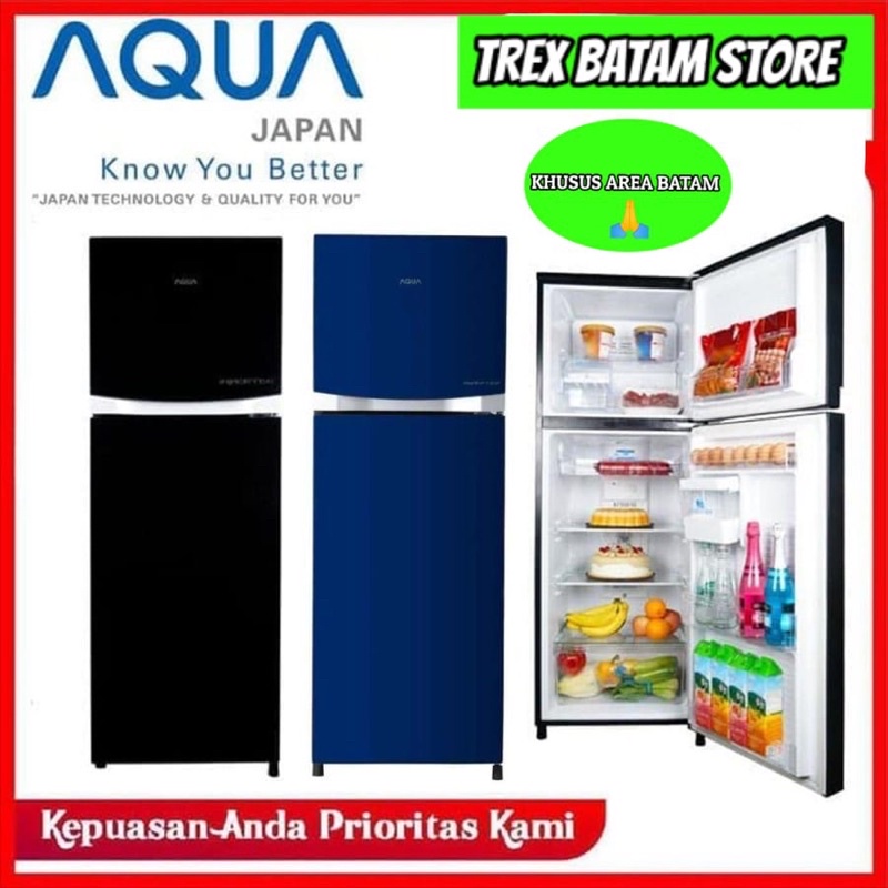 AQUA AQR-D275 KULKAS 2 PINTU INVERTER (BATAM)