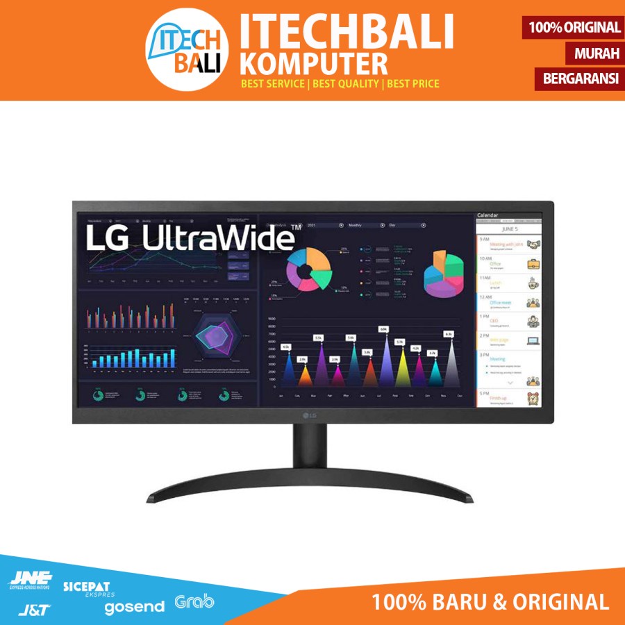 Monitor LG 26&quot; UltraWide 26WQ500-B IPS Full HD 75Hz | ITECHBALI