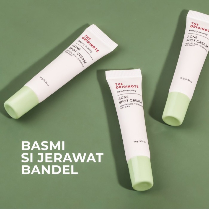 The Originote Acne Spot Cream 10gr - Acne Spot Treatment Gel Perawatan Jerawat untuk Menyembuhkan dan Mengempeskan Jerawat