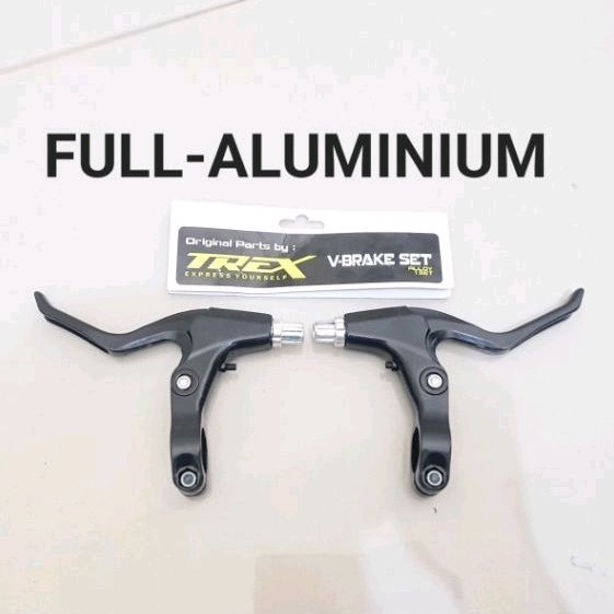 SEPASANG HANDLE REM SEPEDA FULL ALLOY BRAKE LEVER TUAS REM TREX ALUMINIUM SEPEDA MTB LIPAT SELI