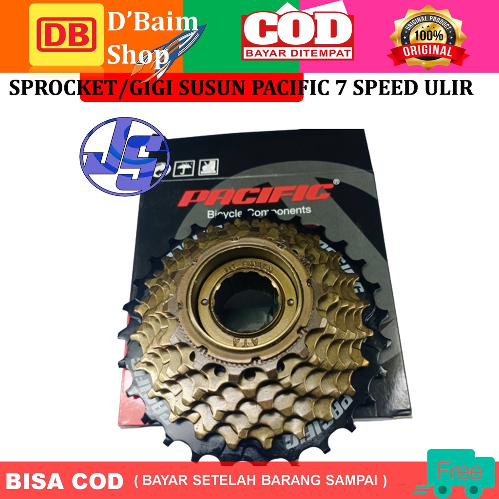 FREEWELL SPROCKET  SEPEDA 7 SPEED PACIFIC MODEL ULIR 14-28T MODEL SP-F312