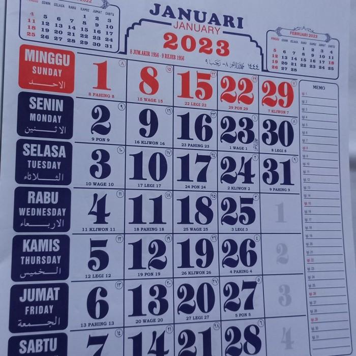 

1 pak (50 set) kalender kerja medium blanko