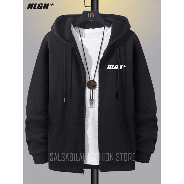 SWEATER HOODIE ZIP DISTRO Pria Wanita Jumper Premium Bahan Fleece Tebal