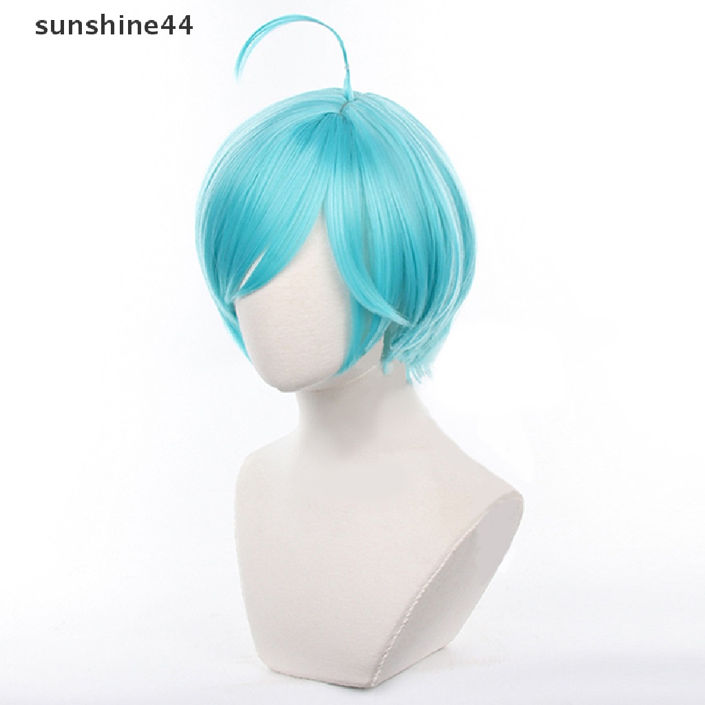 Sunshine Ensemble Stars Cosplay KAZEHAYA TATSUMI Wig Biru Wig Bermain Peran Props.