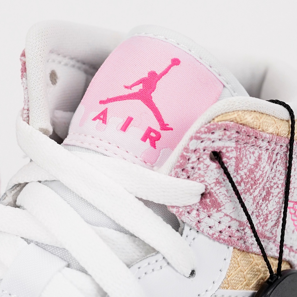 Air Jordan 1 Mid Paint Drip GS