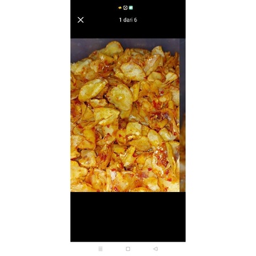 

keripik singkong pedas manis cabai asli