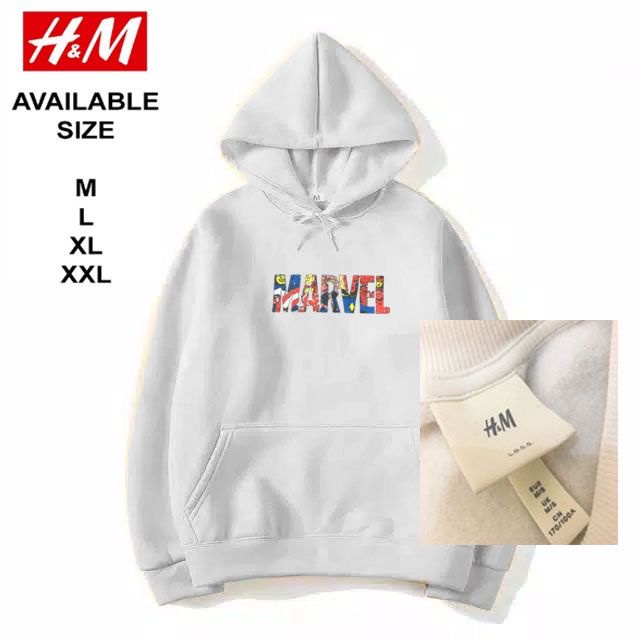 Crewneck Basic Marver H*M Premium Unisex - Sweater Basic Marvel Premium Pria &amp; Wanita