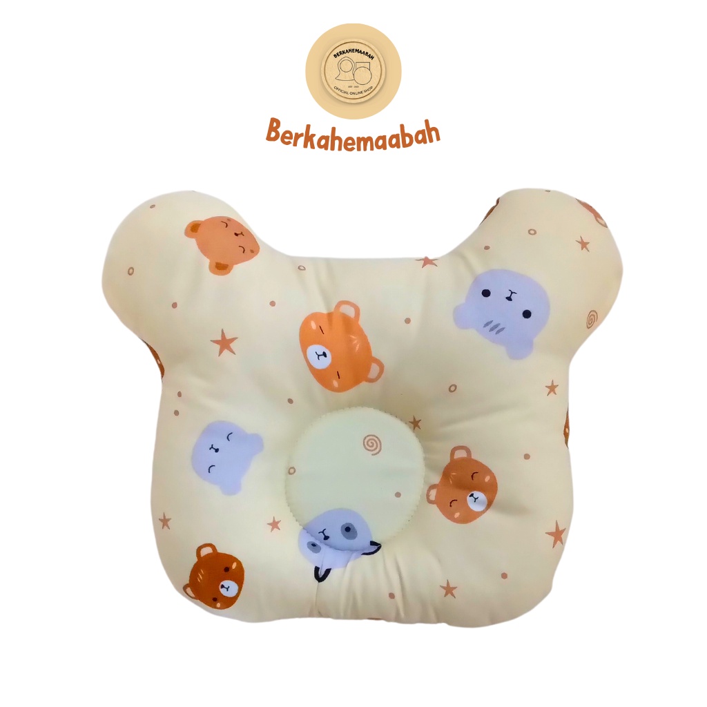 (BEAR) Bantal Bayi Anti Peyang Mickey Series | Bantal Bayi | Flat Head Prevention Pillow | Bantal Mickey Series