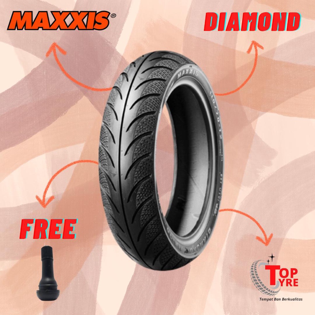 BAN MOTOR MATIC RING 14 // MAXXIS DIAMOND 100/80-14 TUBELESS // BAN MOTOR BEAT, VARIO, PCX