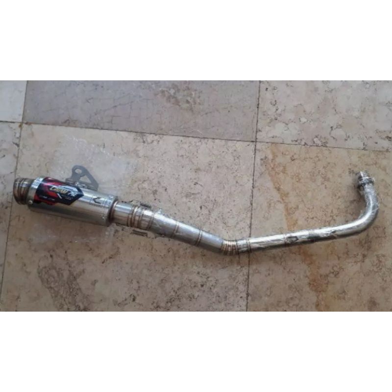 Knalpot Creampie Original Jupiter Sleep Engine 130 - 200 CC Spek Kompetisi CP3 Steinless