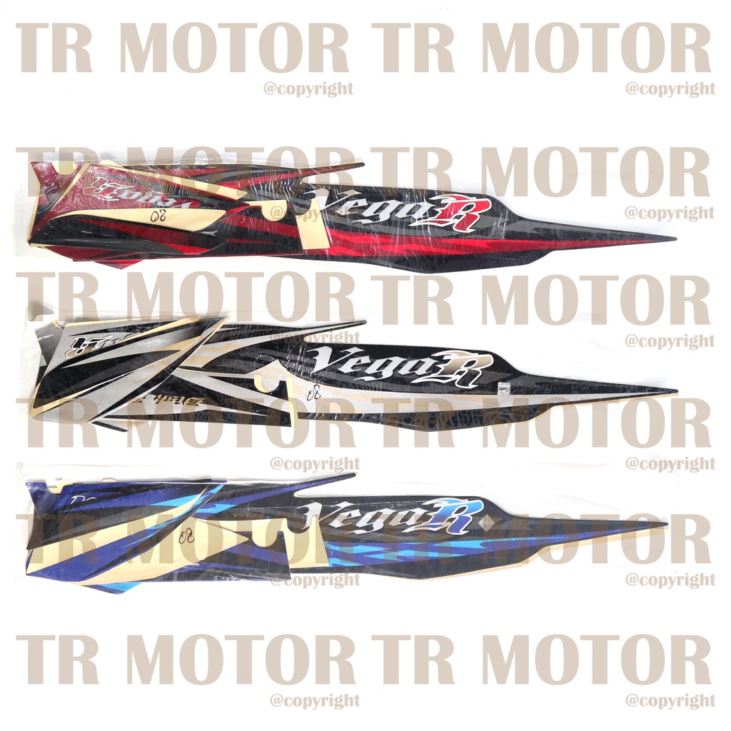 Stiker Motor Vega R New 2008 Sticker Striping Lis Full Set Motor STANDAR ORIGINAL