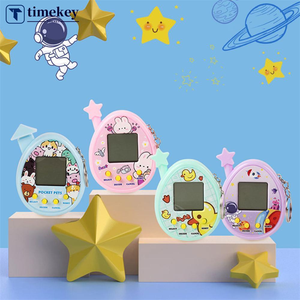 Timekey Kreatif Elektronik Pet Game Tamagotchi Mainan 168hewan Peliharaan Dalam Virtual Pet Elektronik Mainan Anak Mini Handheld Game D4T6