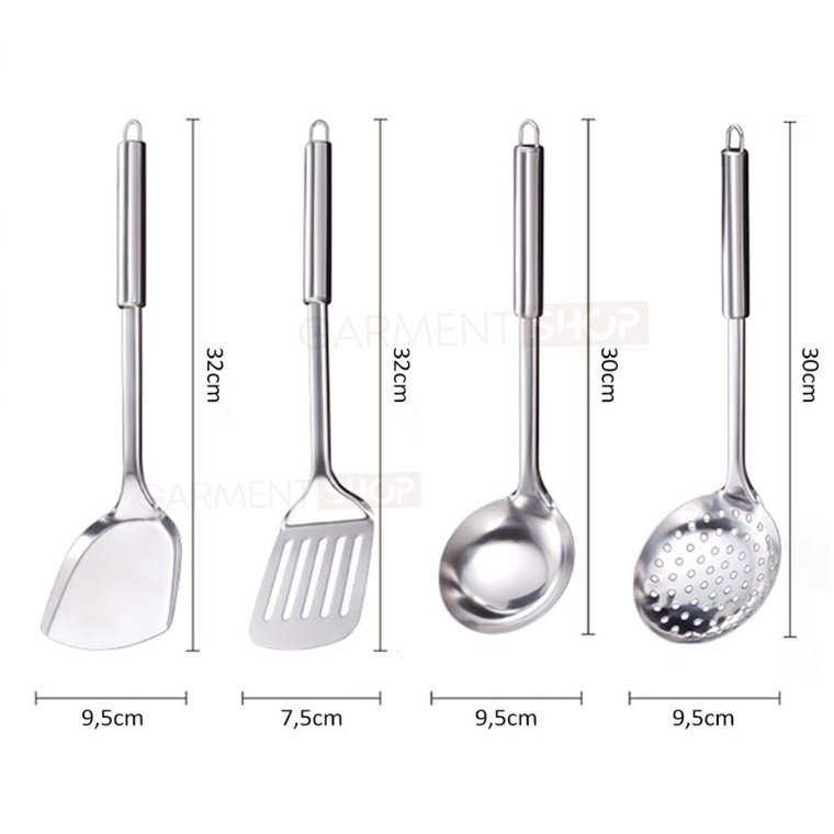 COD SPATULA SET STAINLESS STEEL ISI 4 / SUTIL SET