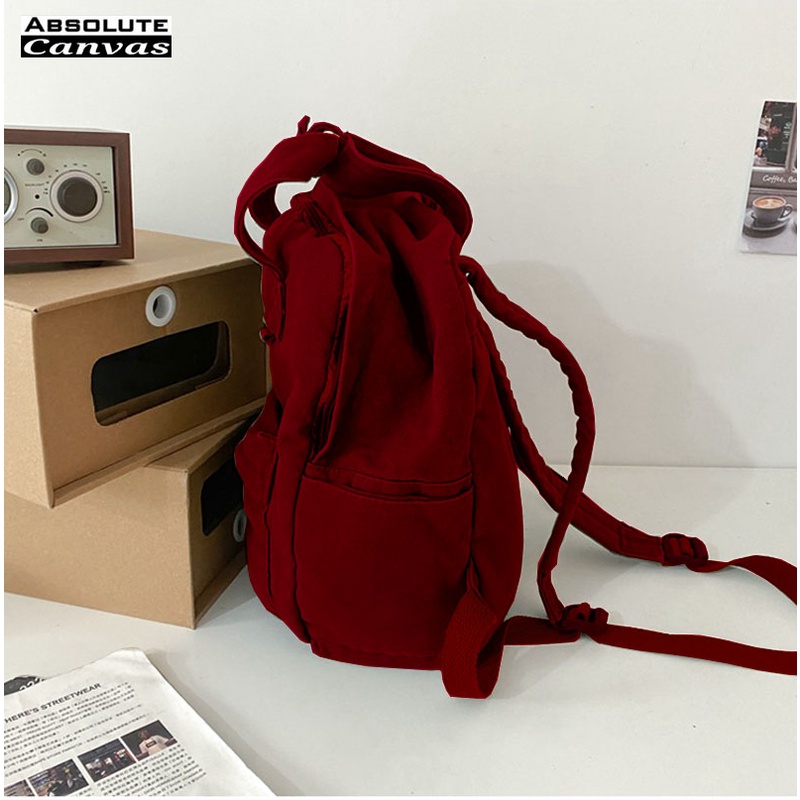 Kbag Klub New Arrival - Tas Ransel Canvas IAC Backpack Up to 14 inch - Tas Gendong Tas Wanita Daypack