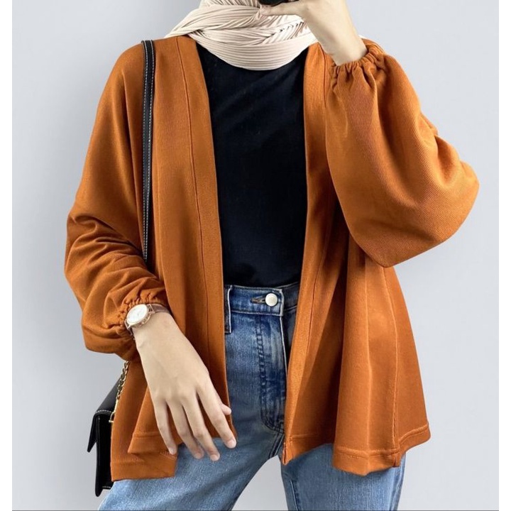 BEFAST - ZSO OOTD WANITA CARDIGAN SHANA / EMMA BALON CARDIGAN CREPE / Fashion kekinian Wanita / OOTD Daily Wanita Kerja/Kampus / Terlaris / Pakaian Wanita Casual / Cardigan Polos Formal / Outer Kekinian remaja ABG / Outfit Wanita Hijab Style