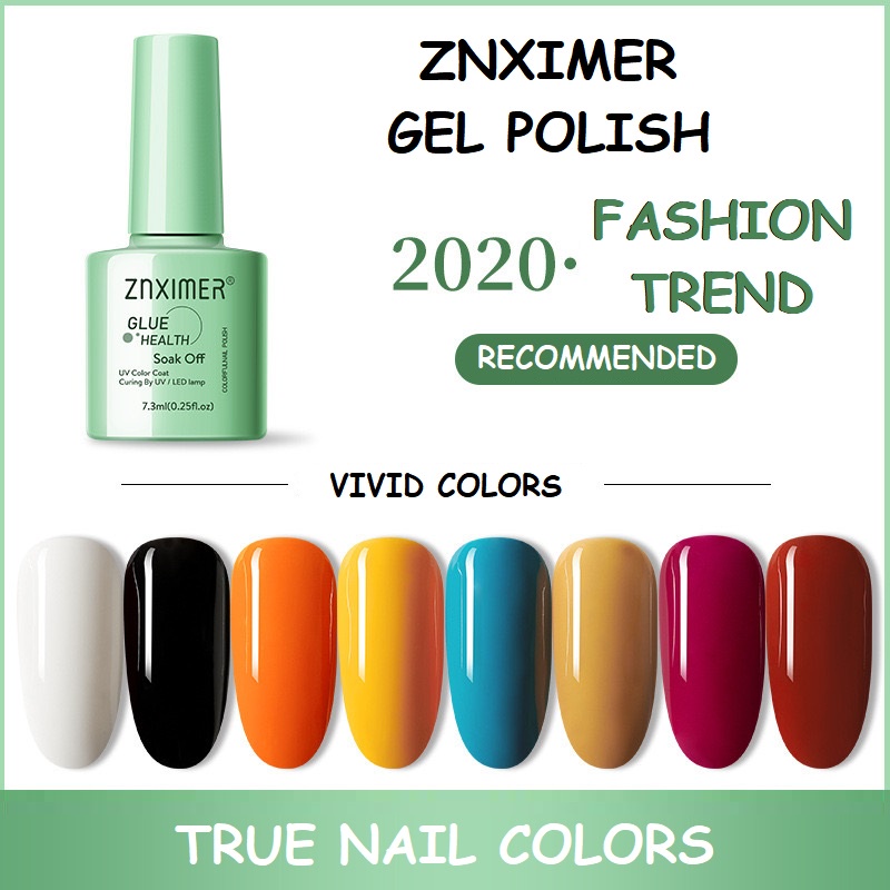 ZNXIMER Kutek Kuku Glue Health Soak Off Gel Halal UV Color Coat 7.3ml XNZIMER Cat Eyes Eye Nail Polish Cat Ximer Art Manicure Pedicure Healthy Mata Kucing Health PART 1